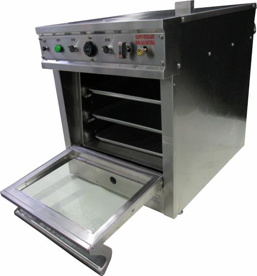 TIPO 29:HORNO MULTIFUNCIONAL A GAS EN ACERO INOXIDABLE